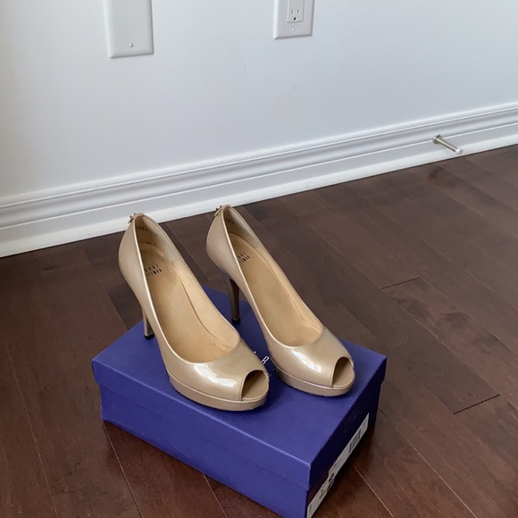 Stuart Weitzman Lille Open Toe Platform Heel - Picture 3 of 14